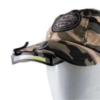 Фонарь для кепки "Сибирский следопыт-АЛЬФА", 1 COB, 3хААА (PF-PFL-HL48)