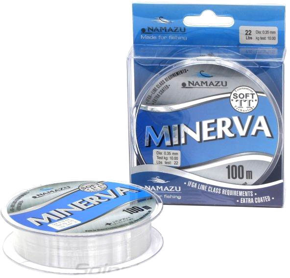 Леска Namazu "Minerva", d=0,35мм, L=100м, test-10,00кг. прозрачная (NM100-0,35)