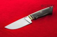 Нож Lemax ШКУРОСЪЕМНЫЙ (вогнутая линза) черный граб, 95Х18 (95х003вл)