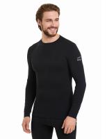Термофутболка NORVEG, мужская, ,длиный рукав, черная, р-р.S 