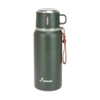 Термос 700мл,хаки, пробка-ситечко,крышка-кружка,ремешок (T-KD-7030-0.7)TONAR