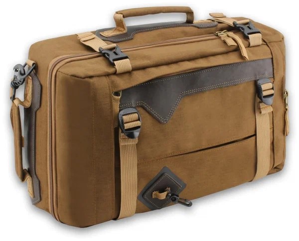 Сумка-рюкзак С-28К, охотничья, кожаные накладки, коричневая