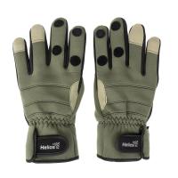 Перчатки Helios FISHER рыбацкие, хаки р. М (HS-HY-D13) 
