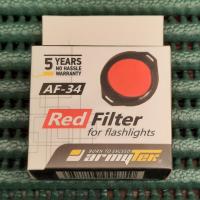 Armytek фильтр для фонаря Predator/Viking красный (AF-39)