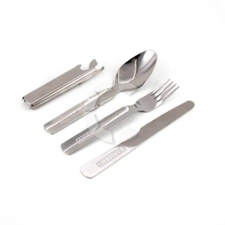 Набор столовых приборов "СЛЕДОПЫТ", в метал.чехле(ложка, вилка, открывалка) (PF-CWS-P59) 
