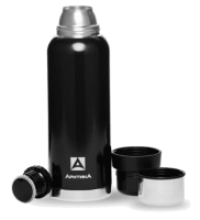 106-1600 Термос АРКТИКА 1600мл. для напитков черный, 40ч