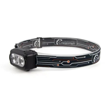 Фонарь налобный "СИБИРСКИЙ СЛЕДОПЫТ-PULSAR",2 LED+2LED SMD аккум., 220В (PF-PFL-HL63)