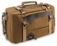 Сумка-рюкзак С-28К, охотничья, кожаные накладки, коричневая