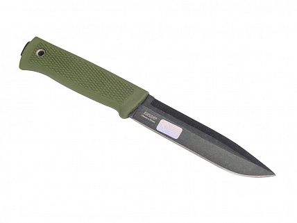 Нож "Филин" эластрон, AUS-8, черный/зеленый (014306)