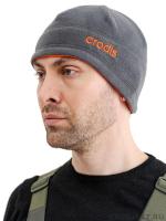Шапка флисовая КРОДИС серо-оранжевая