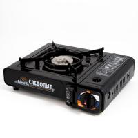 Плита газ. наст. "СЛЕДОПЫТ - Black" (с переходником) (PF-GST-N10)