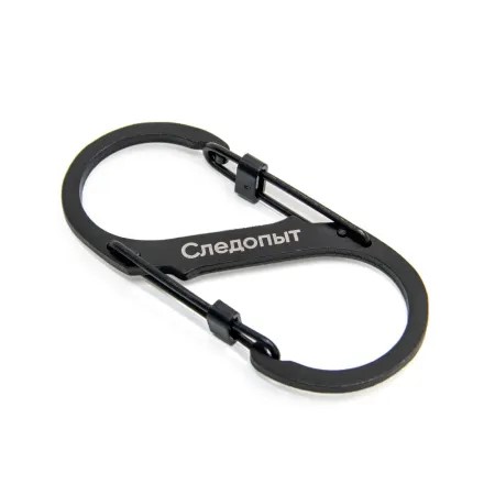 Карабин "СЛЕДОПЫТ" 9см, двойной, сталь (PF-SH-16)