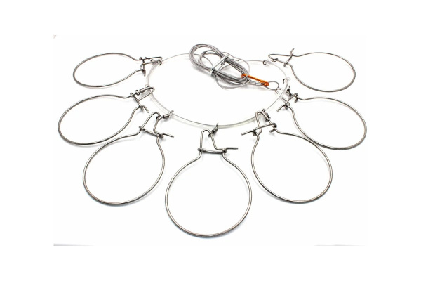 Кукан Namazu метал., трос 3,5м d-2мм 7 круг.карабинов (N-FTAF-296)