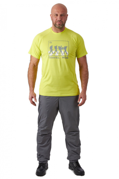 Футболка PAYER "Travel Mob", хлопок,  лайм, р-р ХХL