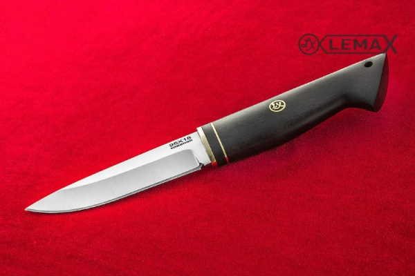 Нож Lemax ЗАСАПОЖНЫЙ черный граб, 95Х18 (95х005)