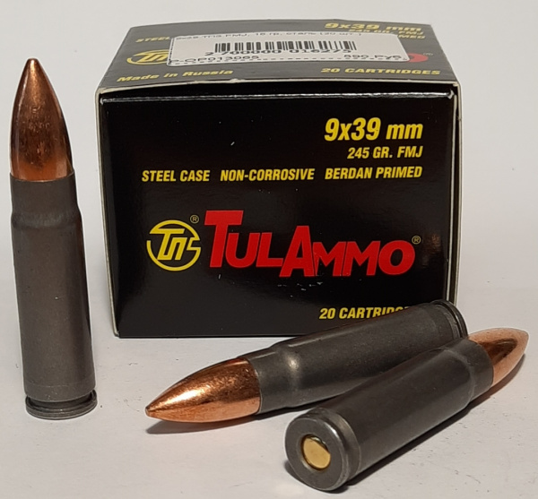 Патроны 9х39 ТПЗ FMJ, 16 гр, сталь (20 шт.)