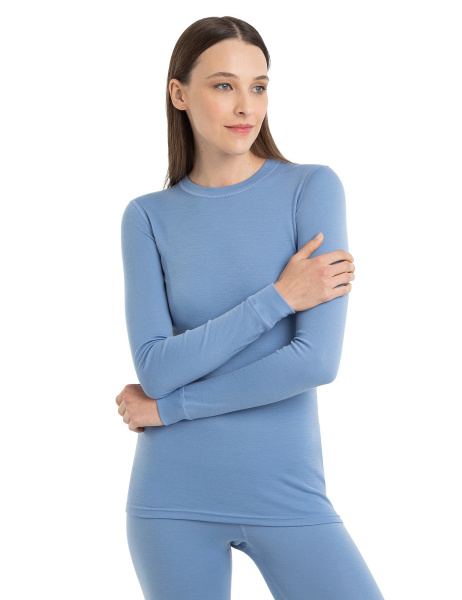 Термофутболка NORVEG, женская, длин. рукав, голубая р-р ХL