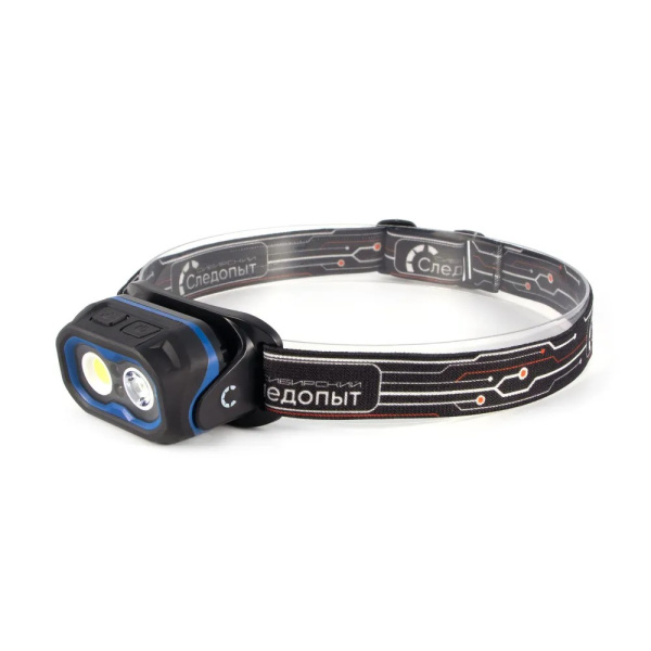 Фонарь налобный "СИБИРСКИЙ СЛЕДОПЫТ-NARVI",1LED+1СОВ,аккум 220В (PF-PFL-HL62)