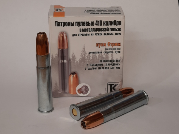 Патроны 410/76 ТЕХКРИМ пуля "СТРИЖ" 15,9 гр. Subsonic (10 шт.) 