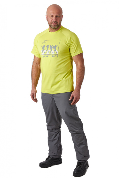 Футболка PAYER "Travel Mob", хлопок,  лайм, р-р ХХХL