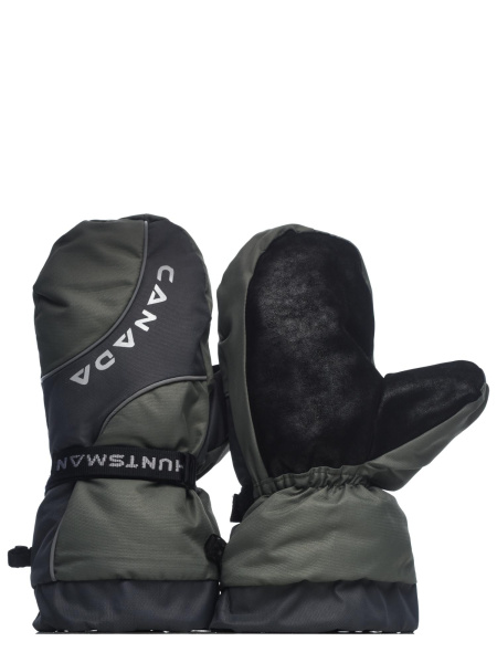 Рукавицы Huntsman "Канада", cats eye, хаки/графит (0270)