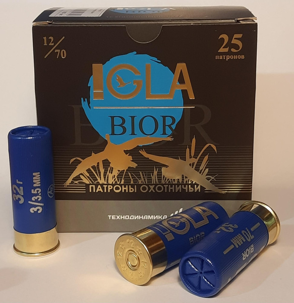 Патроны 12/70 АЗОТ Игла BIOR №3 32 гр. (25 шт)