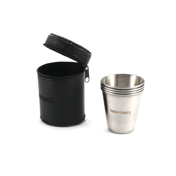 Рюмки "Следопыт", 60мл, в кожаной тубе, 4шт. (PF-CWS-P28SET)