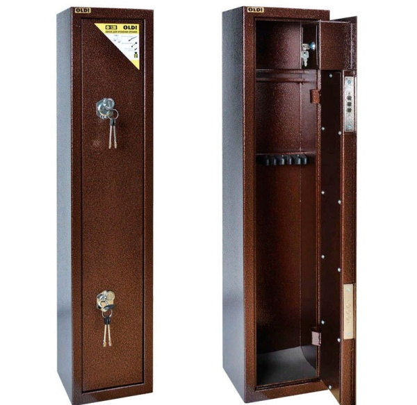 Сейф СБС №Ф120 (1150х250х220) 30 кг. 3 ств. (Ящик для хранения оружия)