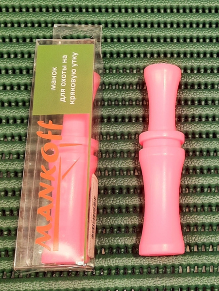 Манок MANKOFF на утку Kwanza, розовый (1140/3)