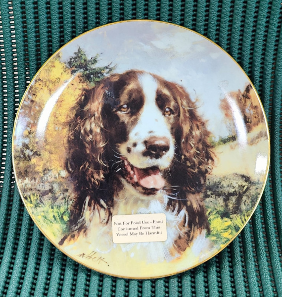 Тарелка декор."Спаниэль" PL-02