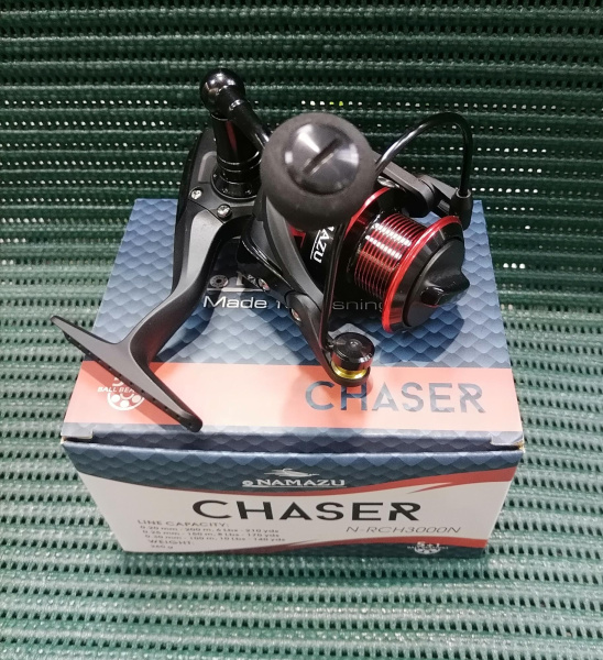 Катушка б/инерц. NAMAZU Chaser CH3000, 5+1 подш., метал. шпуля+запасная графит. шпуля (N-RCH3000N)