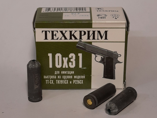 Патроны 10х31 ТЕХКРИМ светозвук, ТТ-СХ (20 шт)