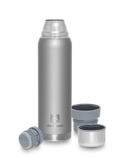 106-900 Термос АРКТИКА 900мл, для напитков, серебряный, 28ч